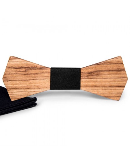 Drewniana Mucha z poszetką Arnold