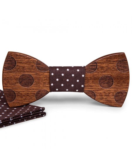 Drewniana Mucha z poszetką Luis