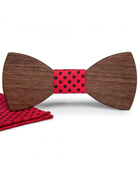 Drewniana Mucha z poszetką Felix