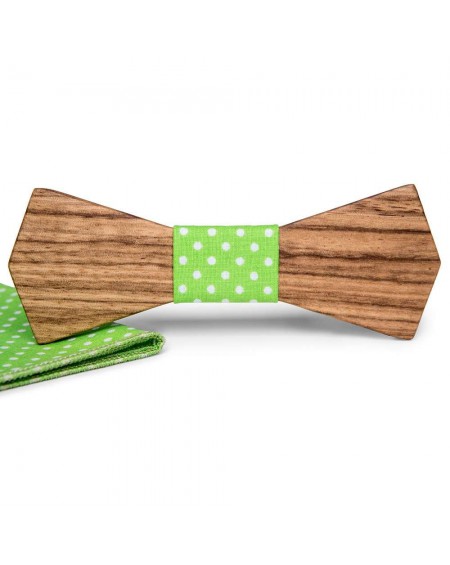 Drewniana Mucha z poszetką Victor