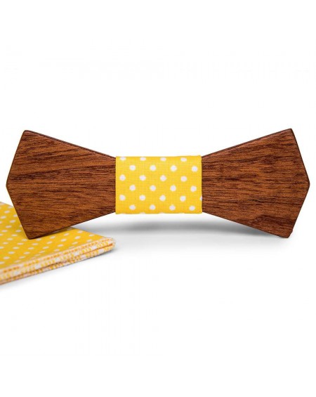 Drewniana Mucha z poszetką Leon