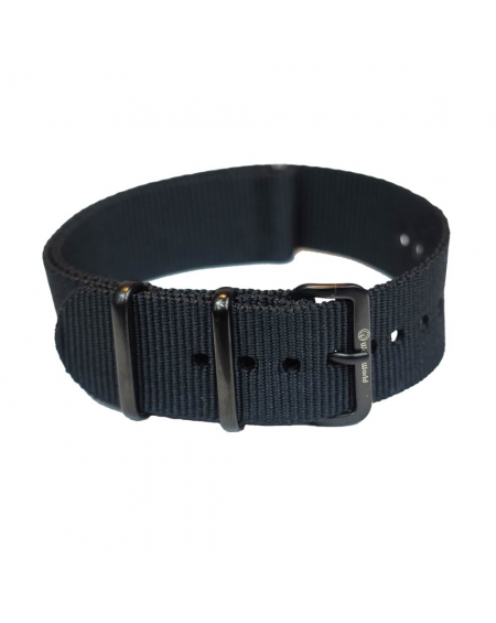 Czarny pasek nylonowy | 20mm