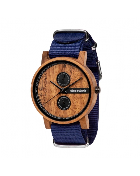 Drewniany Zegarek Blue Frank