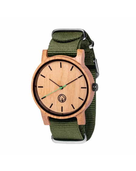 Drewniany Zegarek Donald Nylon