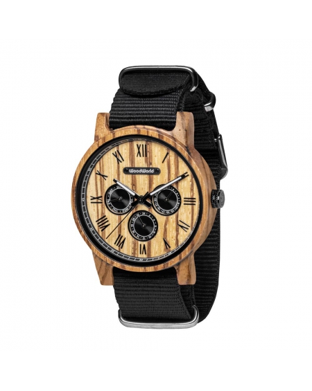 Drewniany Zegarek Melman Black Nylon