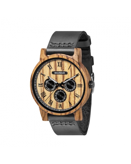 Drewniany Zegarek Norman Black